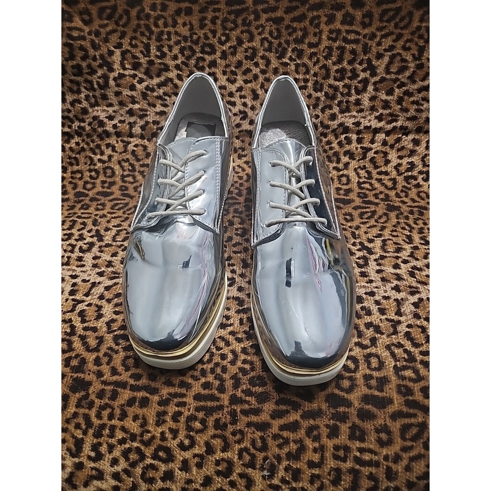 Wanted Silver mirror‎ woman shoes Size 10